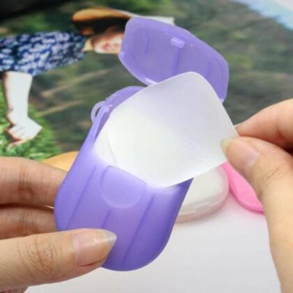 Travel Soap Outdoor Portable Mini Paper Soap Paper Washing Hand Bath Clean Scented Slice Sheets Good for Camping BBQ Hiking Travel or Any Outdoor Activity 1Peace