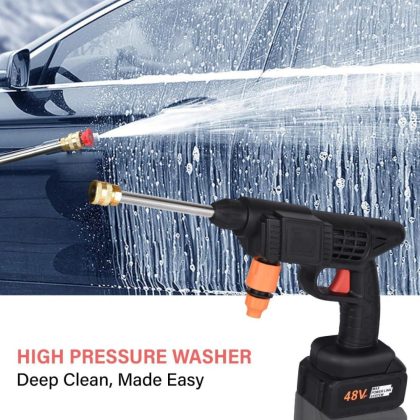 High Pressure Car Washer Spray Water Gun (Double Battery)