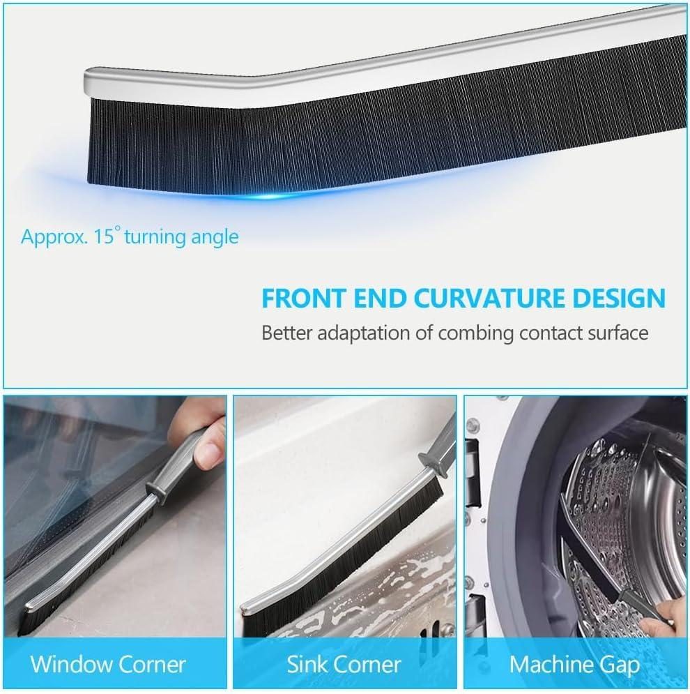 Hard Bristle Crevice Cleaning Brush Cleaning Tools for Household Use Multifunctional Gap Cleaning Supplies for Kitchen Bathroom Toilet Window Vehicle Faucets Grout Home Plastic