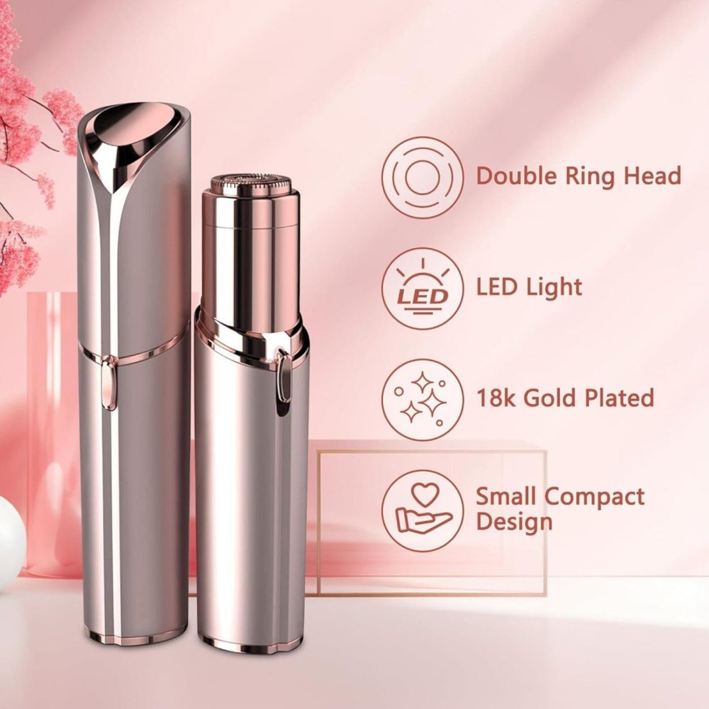 Cell Operated Flawless Women Painless Hair Remover Face Facial Hair Remover