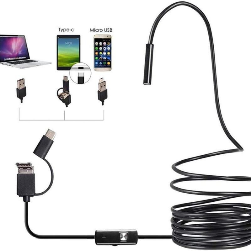 3-in-1 USB Endoscope Type-C Inspection Camera for Industrial HD Cameras Endoscope