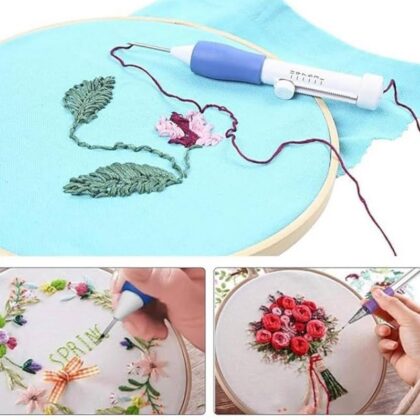Magic Embroidery Pen Punch Needle, Poking Stitch Felting Crochet Knitting Needle