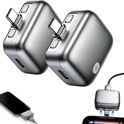 Type C Smart Auto Stop Charging Adapter, Auto Disconnect Charger – Portable USB Charger Automatically Stops When Fully Charged, Overcharge Protection