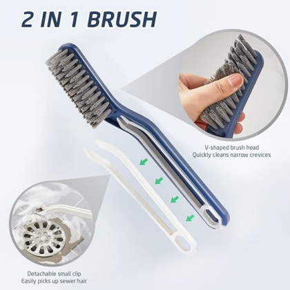 2 In 1 Floor Seam Brush with Booty Clip