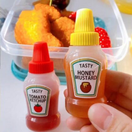 2 pc Mini ketchup bottle Portable Mayo Bottles Cooking Sauce Container Kitchen Accessories Squeeze Bottles