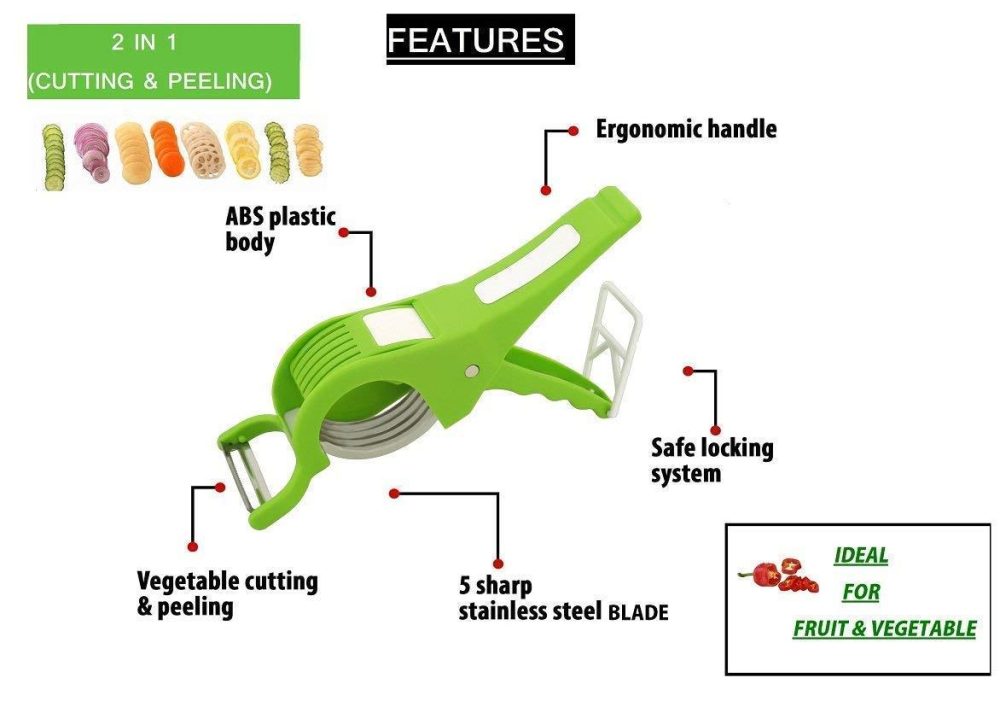 Multi Veg Cuter Blade Vegetable Fruits Cutter Slicer