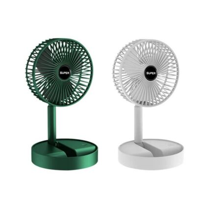 3 Speed Big size Rechargeable Mini Folding Telescopic Fan USB Rechargeable Floor Fan for Student Dormitory Home Outdoor Camping Office Small Desktop mini Fan
