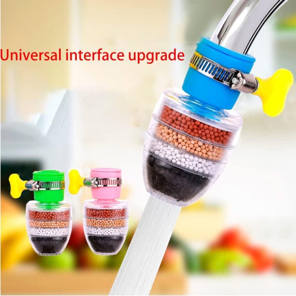6 Layer Faucet Filter Kitchen Shower Splash Fan Faucet With Clip