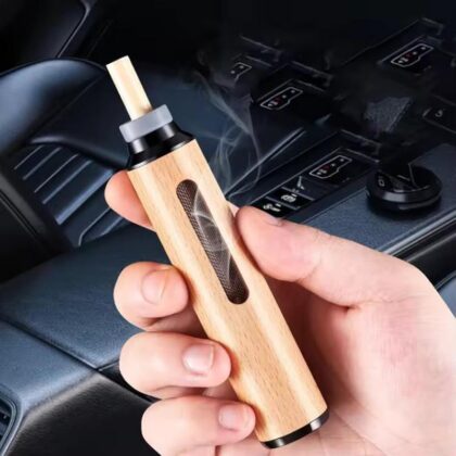 Portable Pocket Ashtrays Outdoor Fireproof Cigarette Cover Mini Walnut Smoking Accessories Ash Tray for Car Travel Ashtray