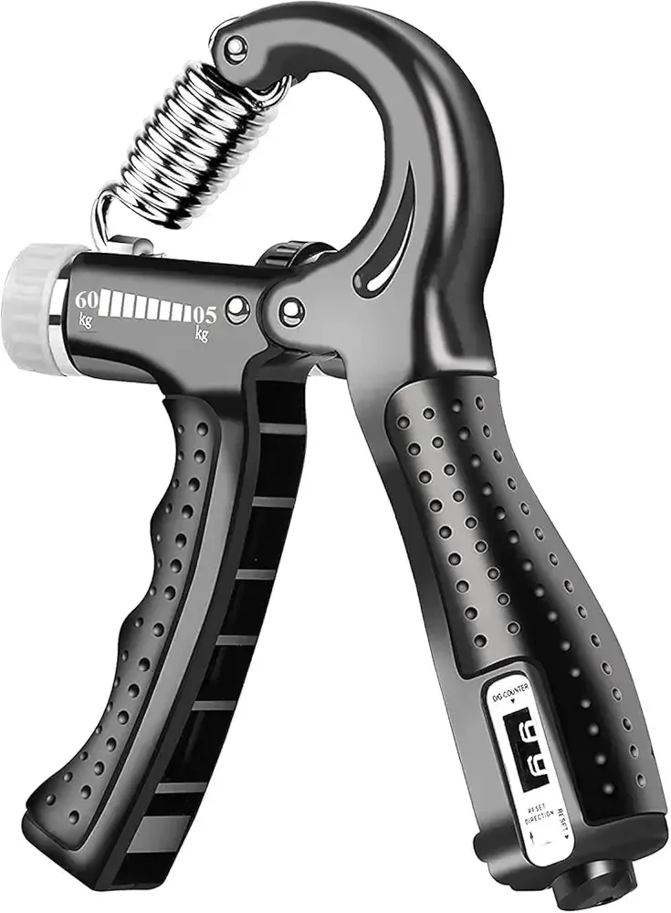 Adjustable Hand Grip Power Exerciser Forearm Wrist Strengthener Gripper With Counter