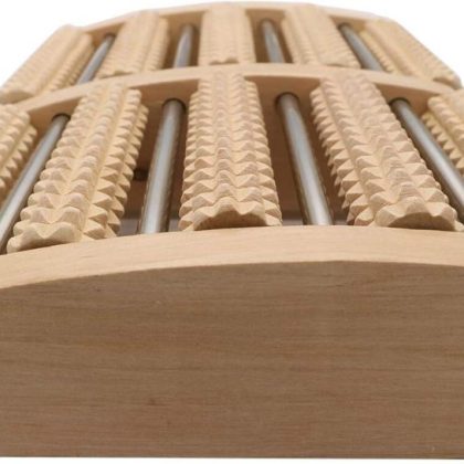 Traditional Wooden Roller Foot Massager, Accupressure Roller Wood Foot Massager Stress Reliever Wooden Foot Massager