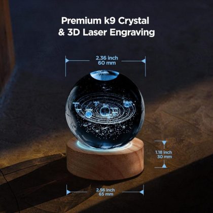 16 Colors Crystal Ball 🔮 Lamp Color Changing With Remote
