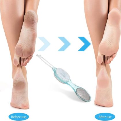 4 in 1 Pedicure Tool Callus Remover Brush – Complete Foot Care Solution