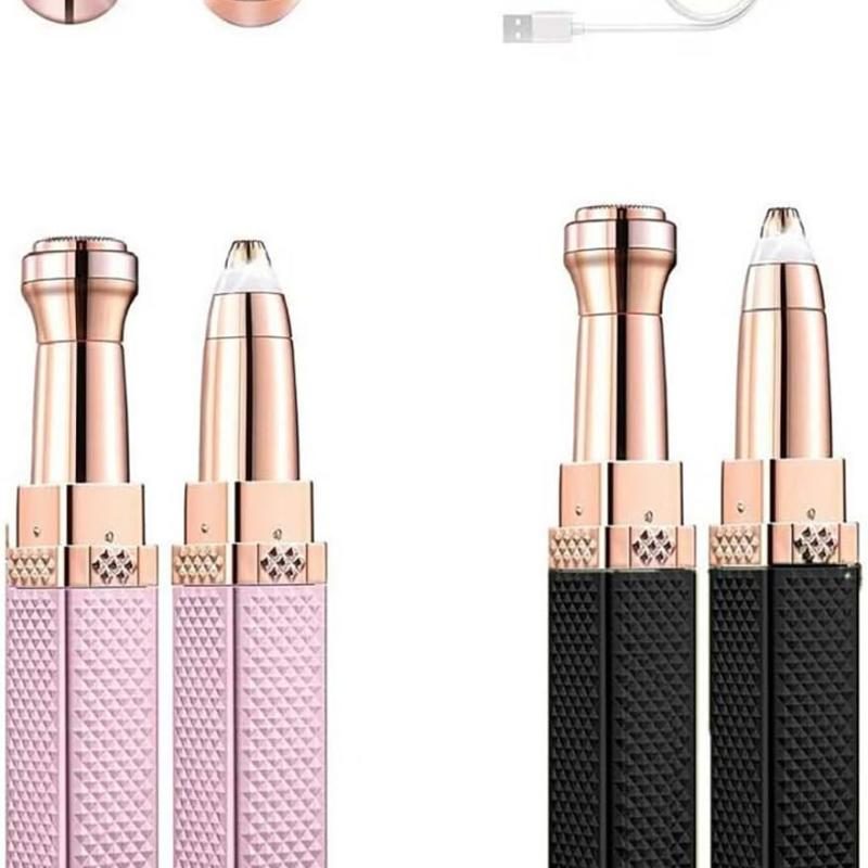 Rechargeable 2 in 1 Hair Remover Trimmer For Women, Electric Flawless Facial Machine Razor, Painless