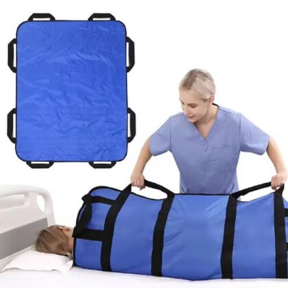 Positioning Bed Pad with Handles Washable Draw Sheets for Hospital Bed Ridden Patient Clothes Waterproof Glide Sheets for Patients Moving Pad for Lifting & Transfer Sheet 44" x 27" Inches