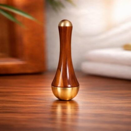 Ayurvedic Kansa wand, a holistic wellness tool designed to help balance the body's pH levels.