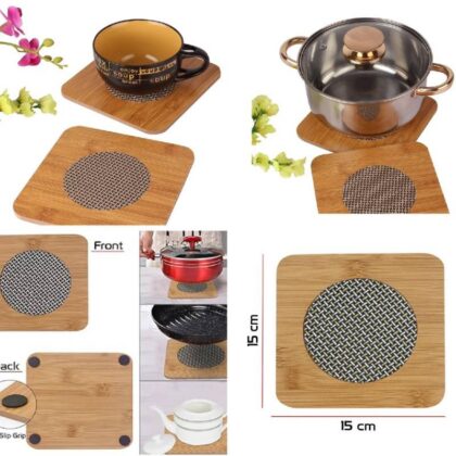Wooden Coaster Bamboo Wooden Table Heat Pad
