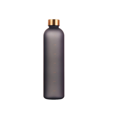 650ml Water Bottles For Girls Frosted Motivational Water Bottle With Time Marker Leakproof Outdoor Fitness Sport Drinking Bottle