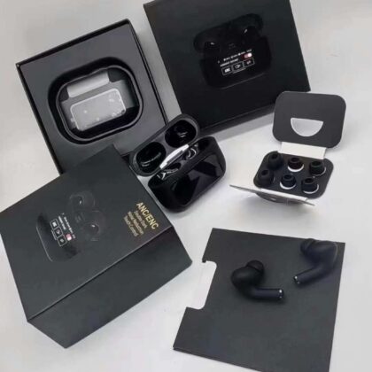 A9 AirPods Pro2 LCD Display with ANC ENC Feature Extra Bass with Lanyard and Buzzer Sound