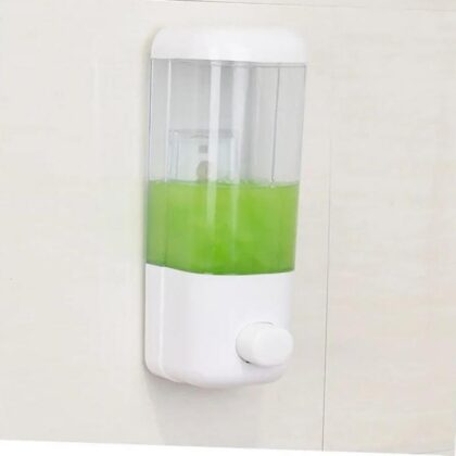 Manual Liquid Soap Dispenser Wall-Mounted Hanging Container for Kitchen and Bathroom for Hand Soap and Lotion Easy to Install Large Capacity