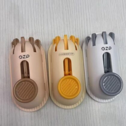 Space Saving Wall Hook5-claw Retractable Wall Hook Drill-free Adhesive Kitchen Utensil Hanger Strong Wall Mounted Storage