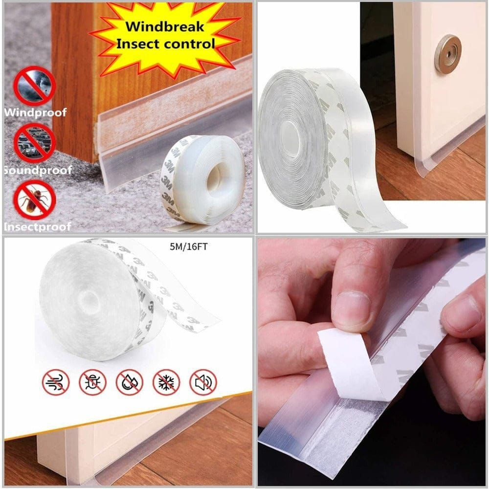 Door Sealing Adhesive Tape 5 METER Length Flexible Door Bottom Sealing Strip