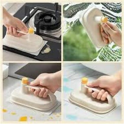 Magic Brush Powerful Cleaning Rag with 50 Disposable Wipes