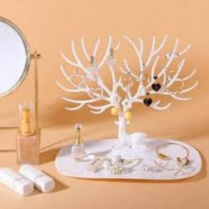 Deer Earrings Necklace Ring Pendant Bracelet Jewelry Display Stand Tray Storage Racks