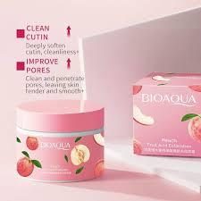 Pack of 2 Bioaqua Rice Gel And Peach Gel Extract Acid Exfoliating Face Gel Cream (140g)