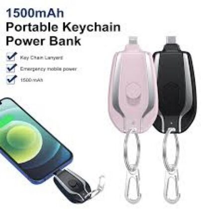 Android Keychain Phone Charger Emergency Power Banks Retractable Plug Power Fast Charging