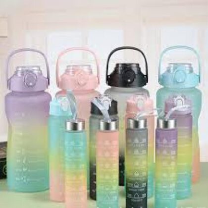 3 PCS 3in1 multicolor water bottles