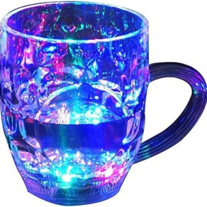 FLASHING CUP LED WATER SENSOR LIGHT UP CUP WITH HANDLE