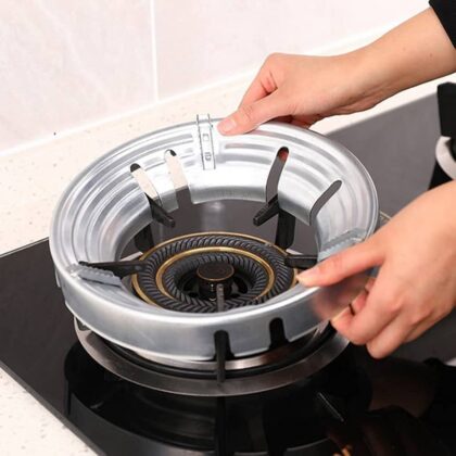Gas stove Cover Gas Saving Cover Silver
