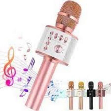 Wireless Microphone,Bluetooth Can Connect Many Devices With Speaker Rechargeable Portable Mic for Family Party