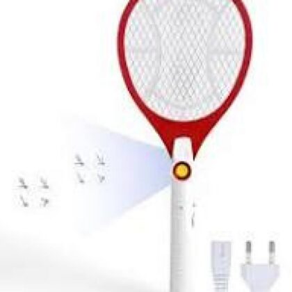 Electric Fly Swatter Operated Hand Mosquito Bug Insects Killer Anti Mosquito Racket