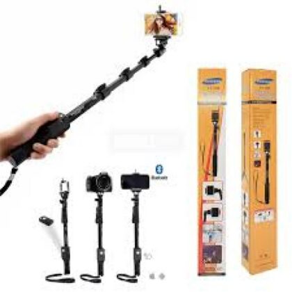 Self Picture Monopod selfie stick Original Wireless Selfie Stick Tripod R1S WITH LIGHT Tripod Bluetooth Shutter selfie Light foldable Selfie stick for all Phone Extendable With charging Cable Detachable Bluetooth Shutter