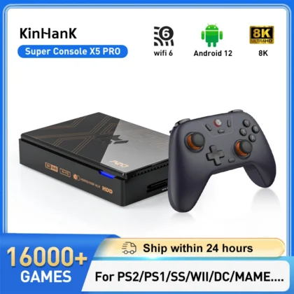 Kinhank X5 PRO Retro Game Console 320G/4T 10000+ Games