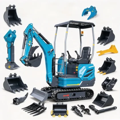 Mini Excavator 1.8ton Optional Breaker Hammer Stable Lifting Capacity Crawler Excavator For Municipal Repair Works Customized