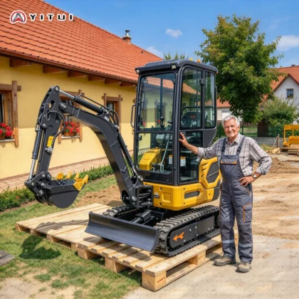 New Arrival 2.2ton Mini Excavator, Tracked Digger, Optional Enclosed Cabin, Customized For Digging And Small Construction
