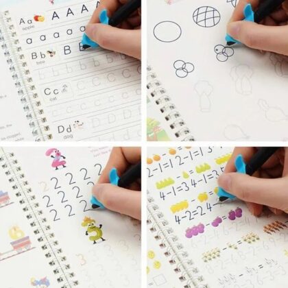pack of 2 8.5 Inch LCD Writing Tablet + 4pcs/set Sank Magic Book /