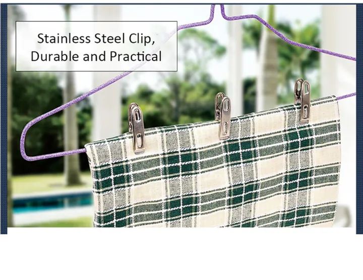 Pack of 20 Stainless Steel Clothes Clips
