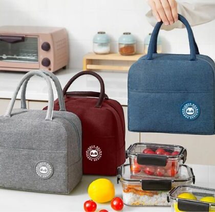 Portable Thermal Insulated Lunch Bag Insulated Lunch Bag Portable Thermal Insulation Bag Reusable Bento Lunch Box
