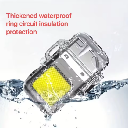 Rechargeable Electronic Ignition Lighter with LED Flash Light