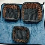 1 pcs(SMALL) NYLONE CANE MATERIAL FOOD SERVING BREAD BASKET / NAAN BASKET