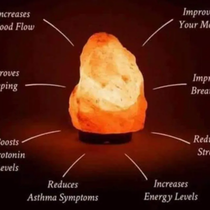 Salt Lamp USB Himalayan for Home Decor Natural Pink Rock Salt Lamp Night Light with Salt Lamp Bulb for Asthma and Allergy Relief Air Purifying Crystal Lamp to Clean Room Atmosphere and Improve Air Quality